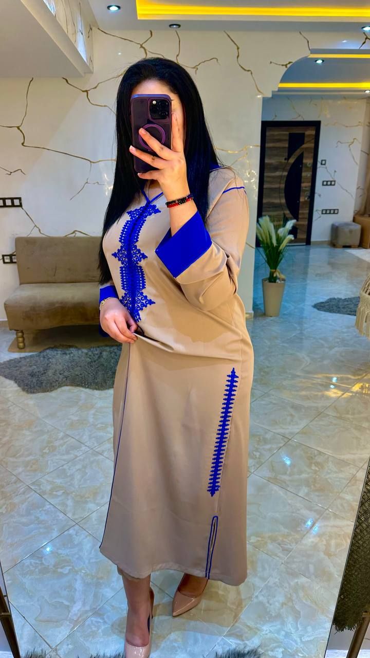 جديد الجلابة كريپ بالݣرناج إيڤازي