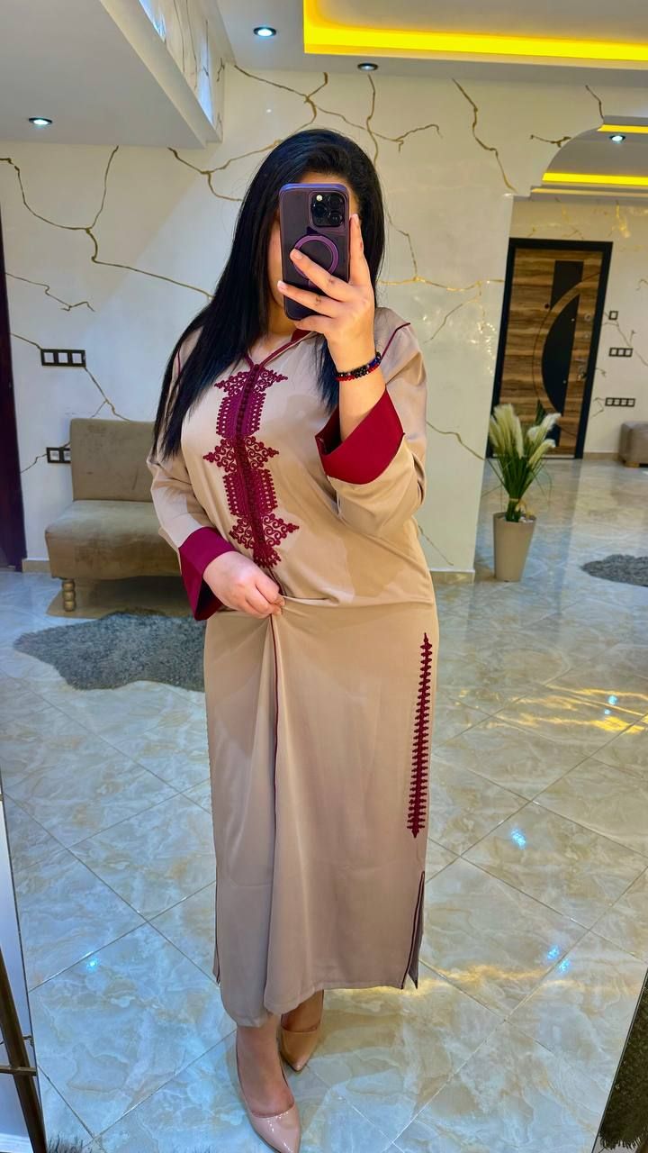 جديد الجلابة كريپ بالݣرناج إيڤازي