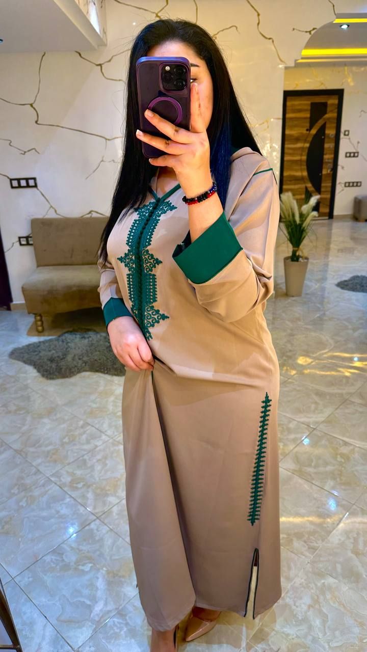 جديد الجلابة كريپ بالݣرناج إيڤازي