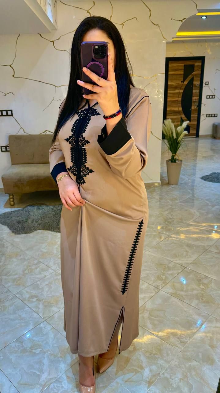 جديد الجلابة كريپ بالݣرناج إيڤازي