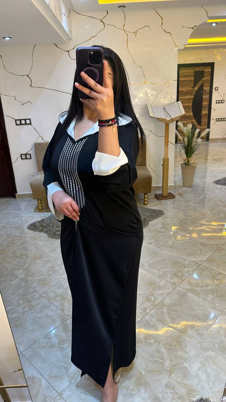 *✨ جلابة برشمان مغربية 2025 – أناقة بتطريز فاخر وكريب حرير ✨*