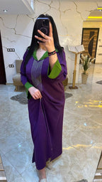 *✨ جلابة برشمان مغربية 2025 – أناقة بتطريز فاخر وكريب حرير ✨*