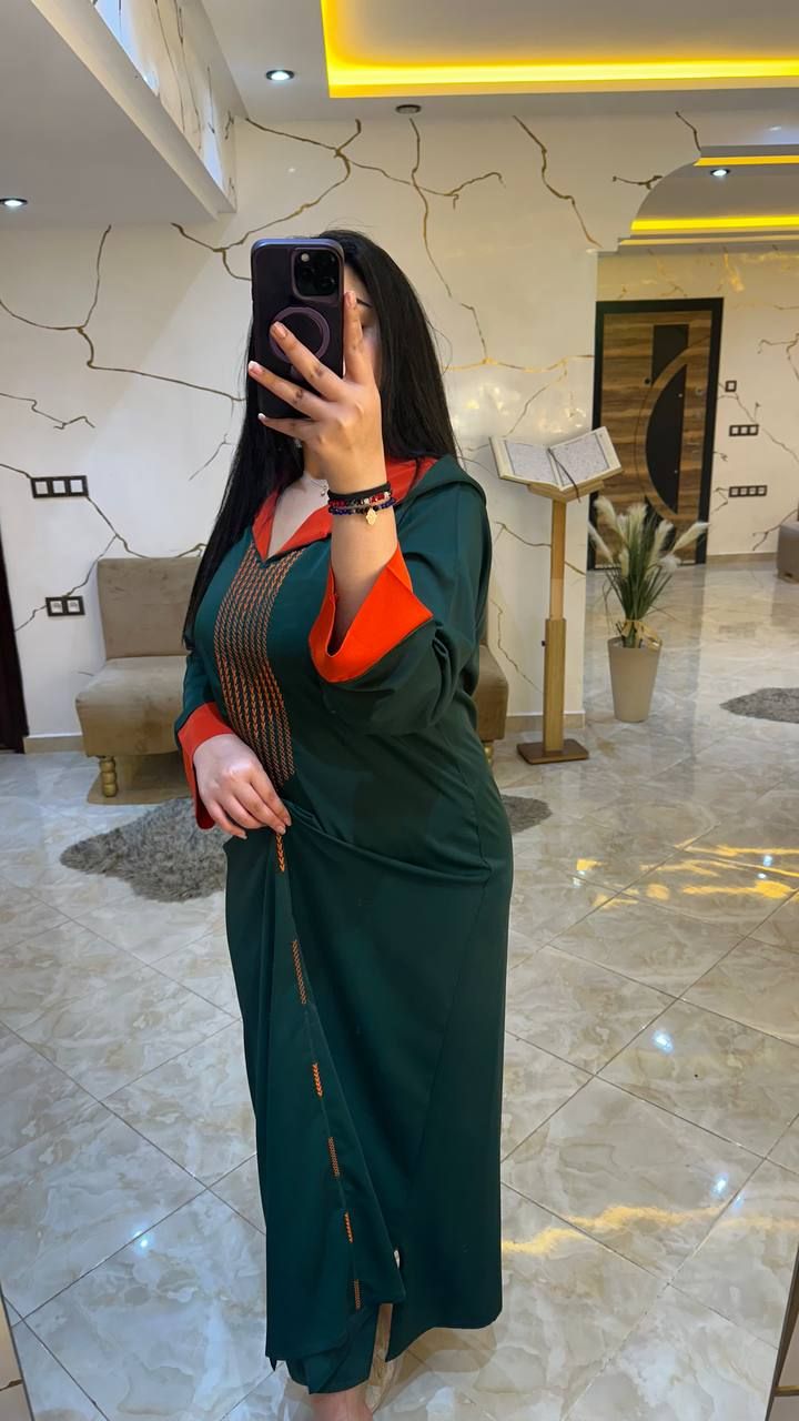 *✨ جلابة برشمان مغربية 2025 – أناقة بتطريز فاخر وكريب حرير ✨*