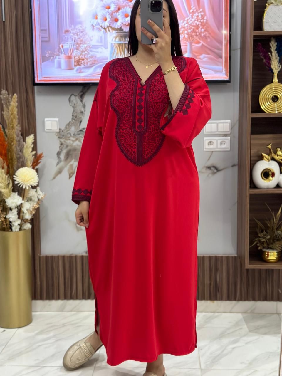 قفطان كريب مخزني – أناقة راقية للمناسبات ✨