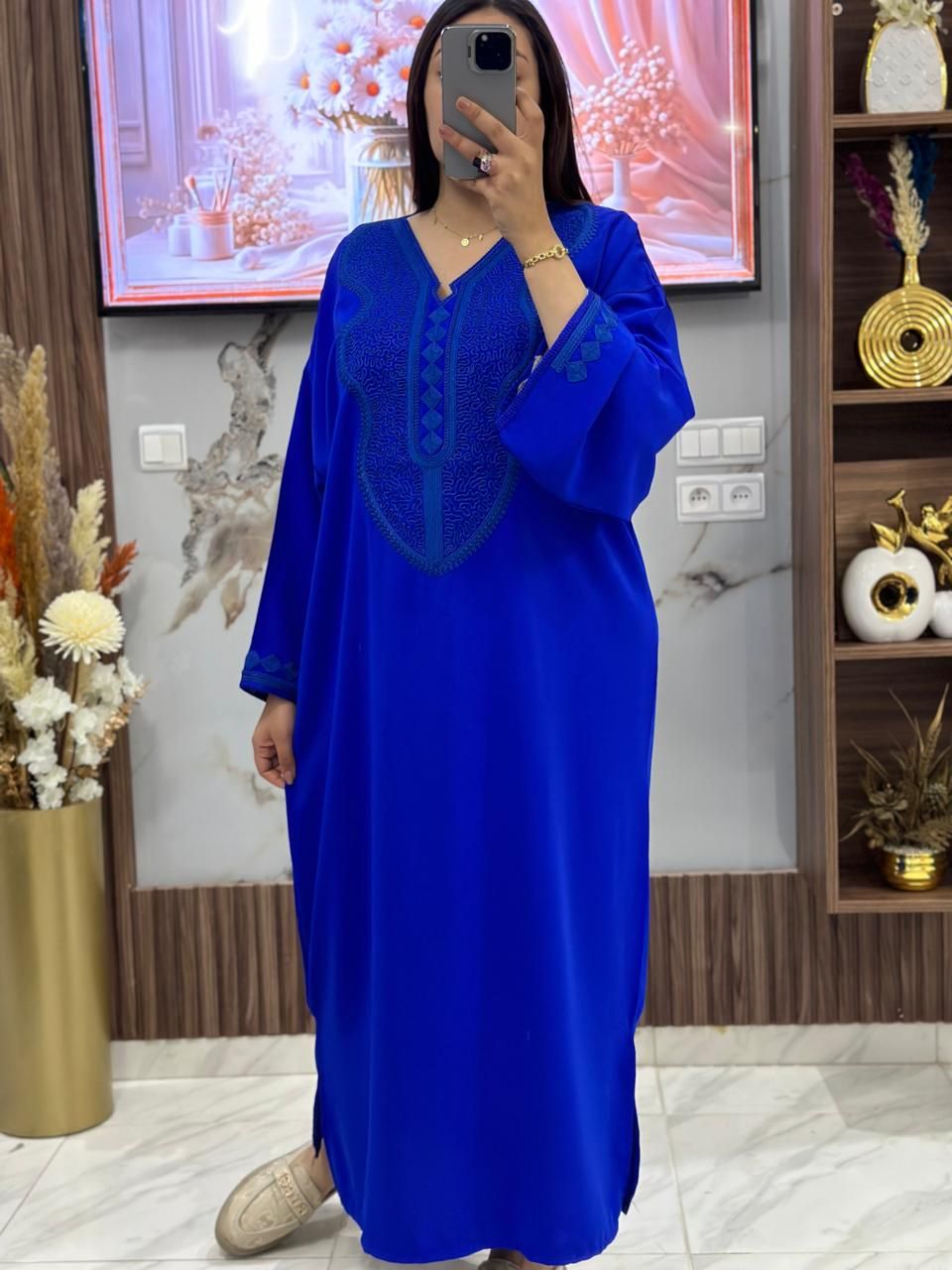 قفطان كريب مخزني – أناقة راقية للمناسبات ✨