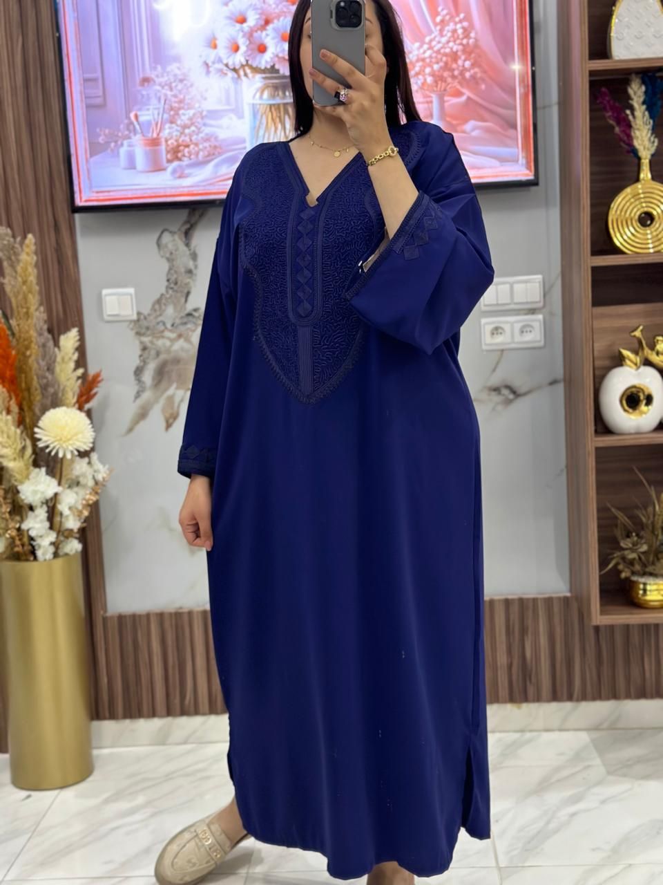 قفطان كريب مخزني – أناقة راقية للمناسبات ✨