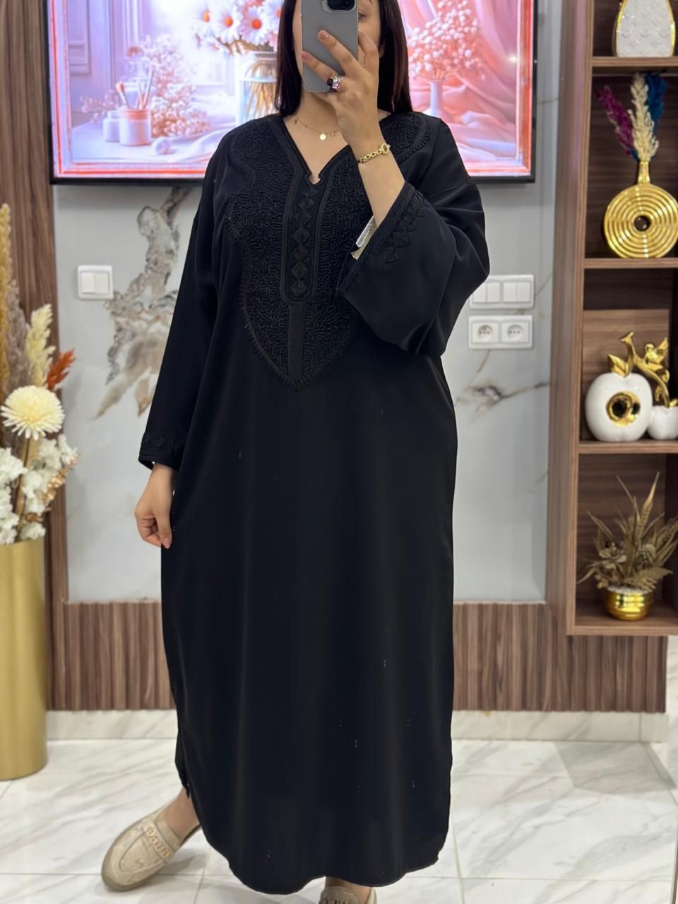 قفطان كريب مخزني – أناقة راقية للمناسبات ✨