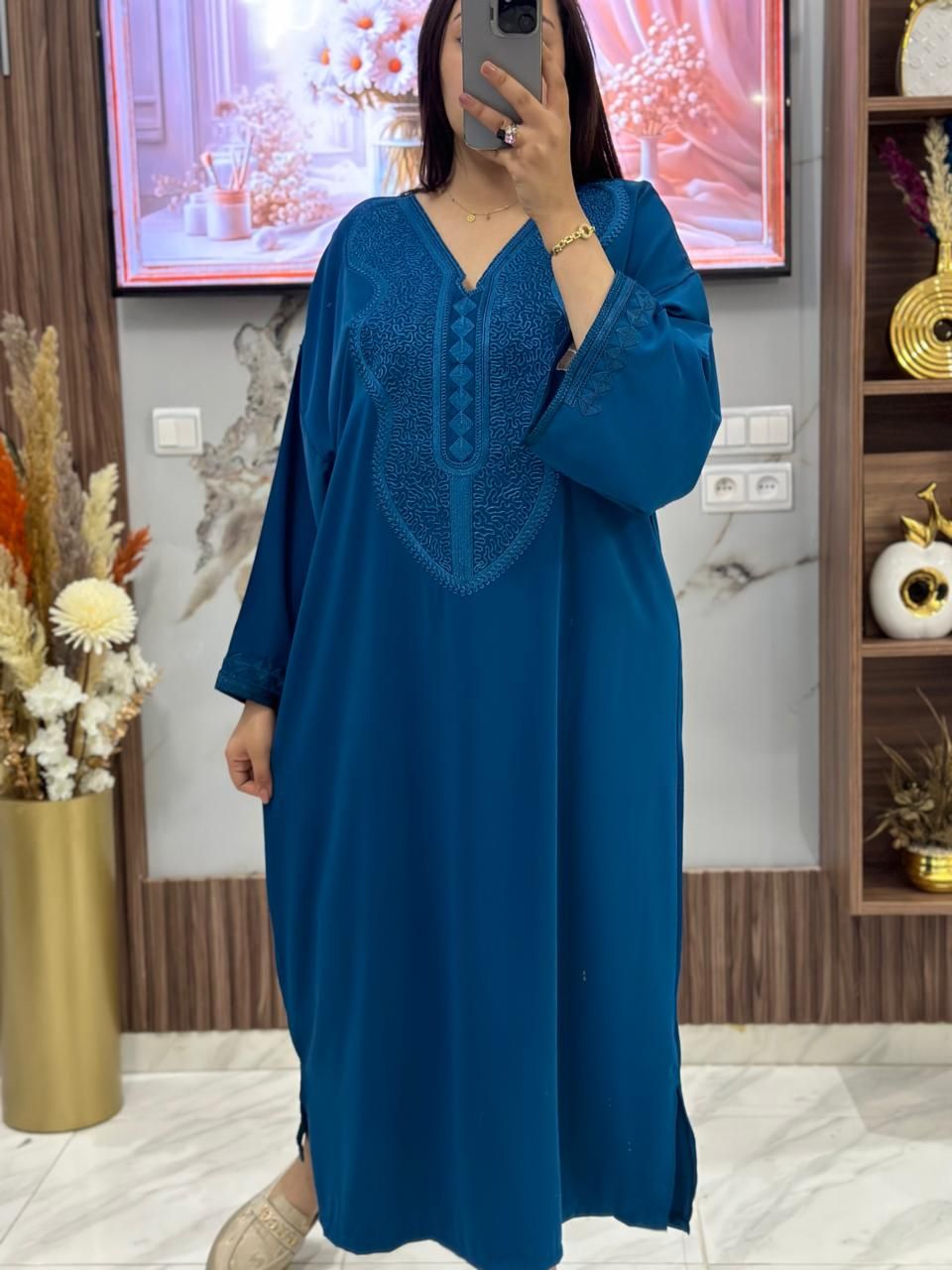 قفطان كريب مخزني – أناقة راقية للمناسبات ✨