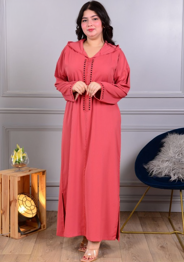 ✨ جلابة كريب مخزنية فخمة | طرزة عصرية وجودة عالية