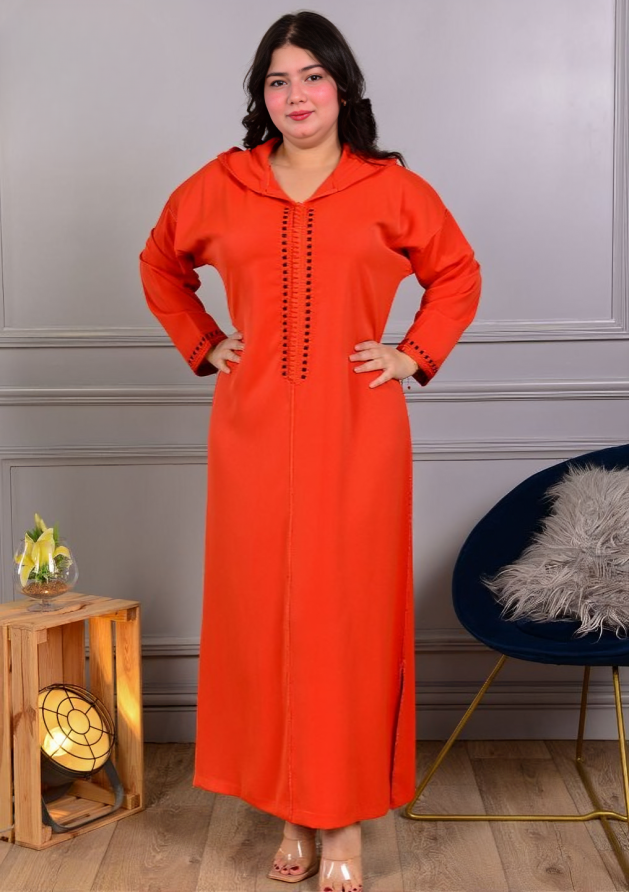 ✨ جلابة كريب مخزنية فخمة | طرزة عصرية وجودة عالية