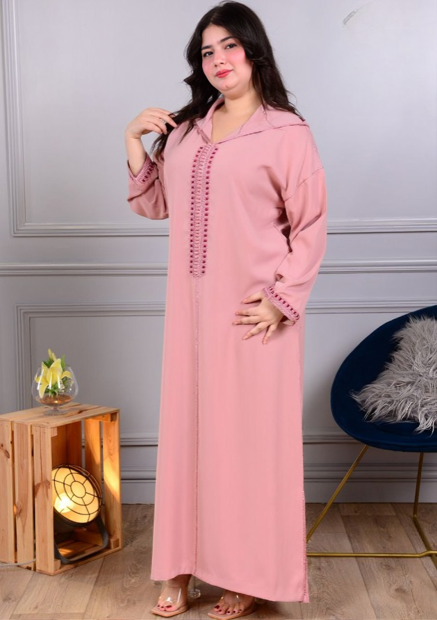 ✨ جلابة كريب مخزنية فخمة | طرزة عصرية وجودة عالية