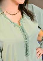 جلابة دو بياس فخمة بطرز وعقاد | تصميم عصري مخزني