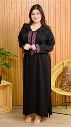 جلابة كريب بروميـان مطروزة خدمة معلم ✨ | جديد أميرة البلدي 🔥