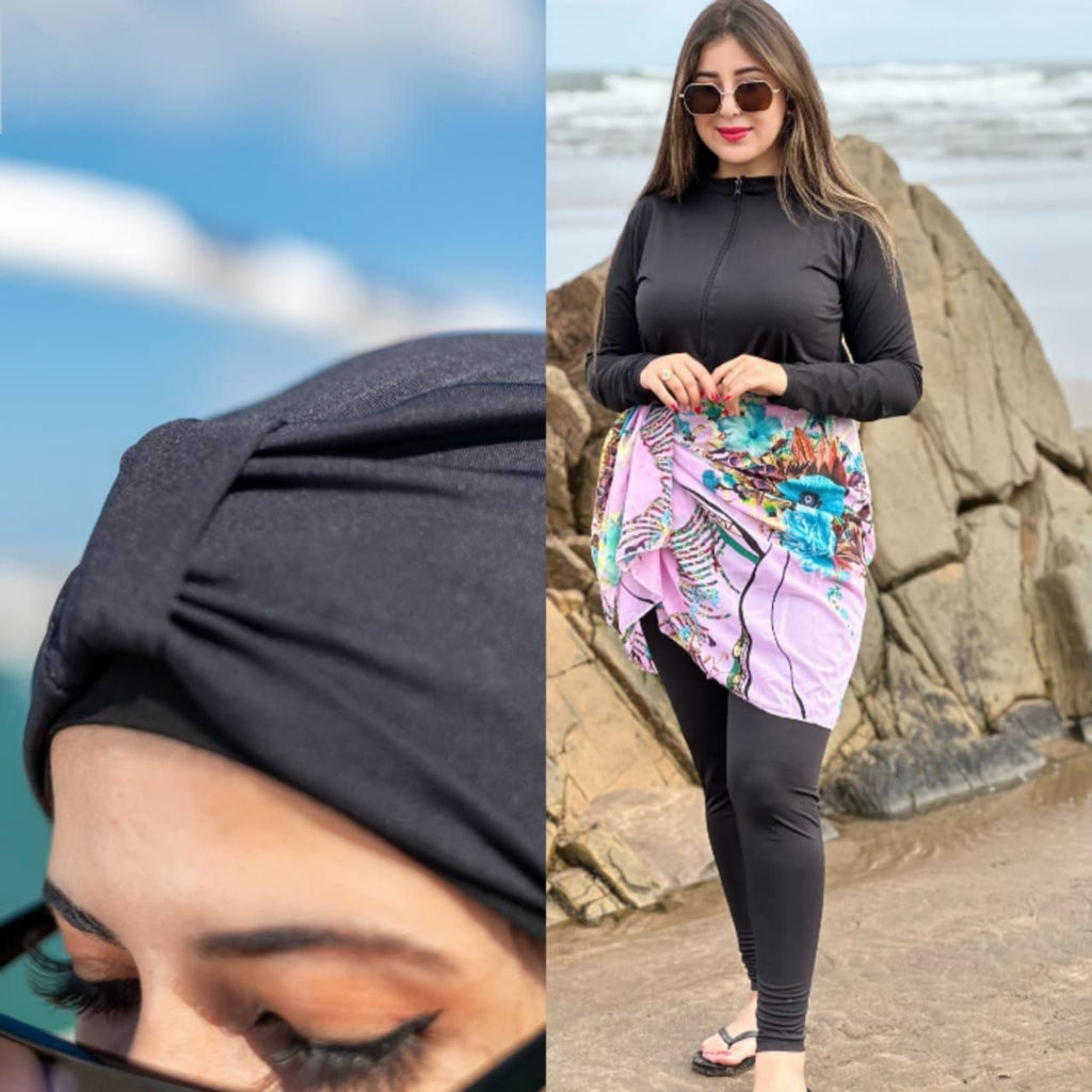 🌊 🔥جديد الصيف 2025 R 👙بوركيني 4بياس بتصميم أنيق وجودة عالية 💯